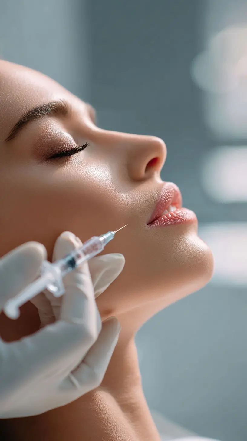 Plan y resultado de relleno facial en mejillas, mentón y mandíbula